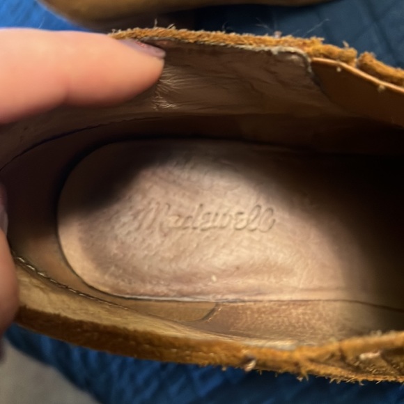 Madewell Suede Chestnut Chelsea Ankle Boots Booties - 10 - Picture 6 of 7